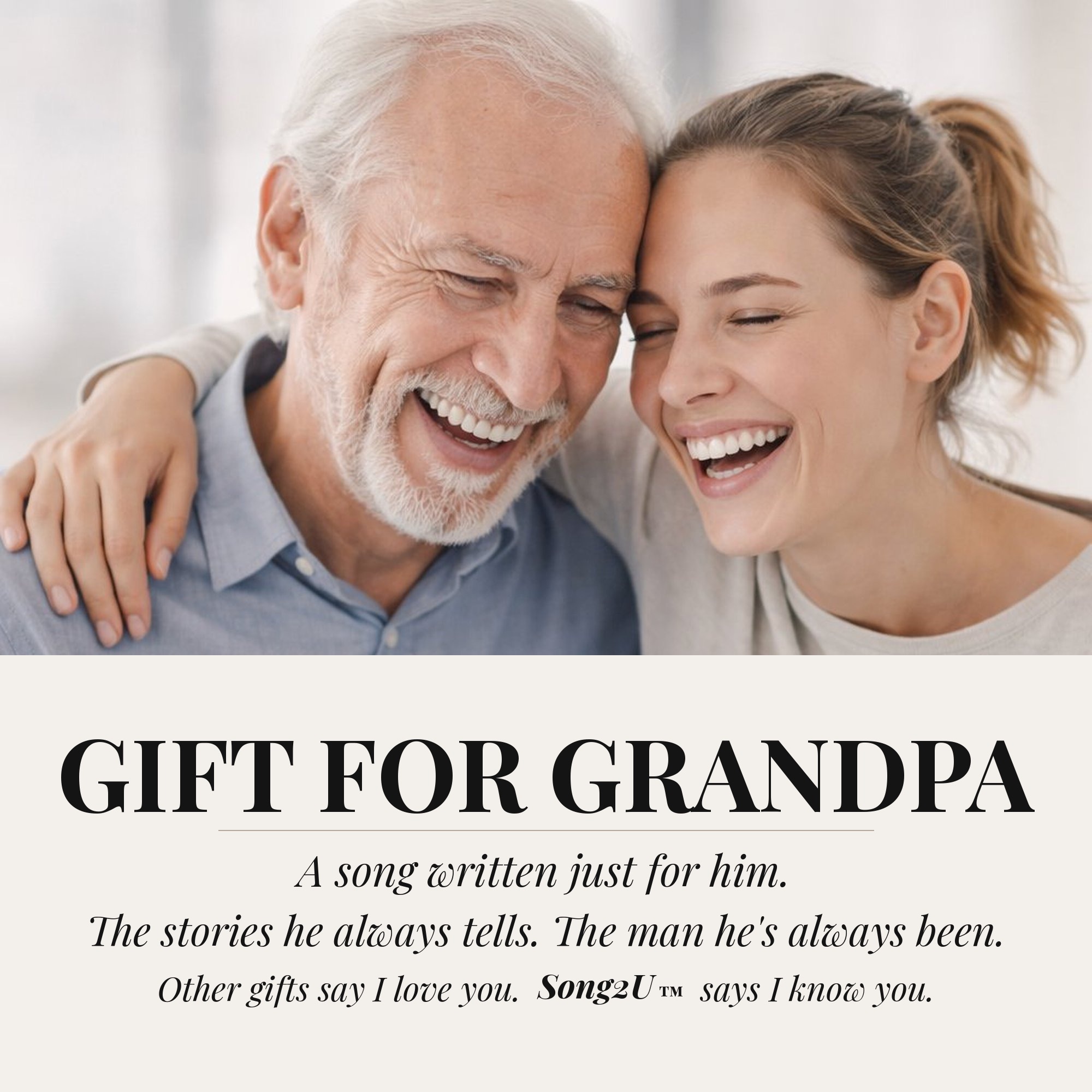 Gift for Grandpa custom song